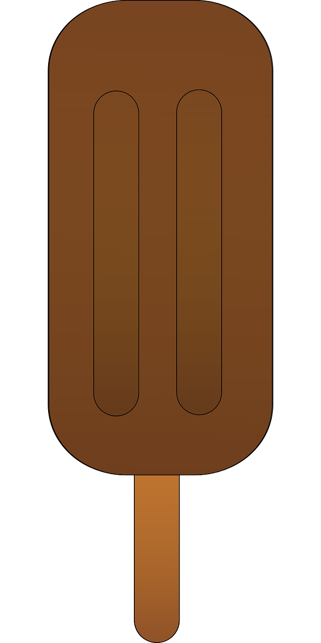 a chocolate flavored popsicle